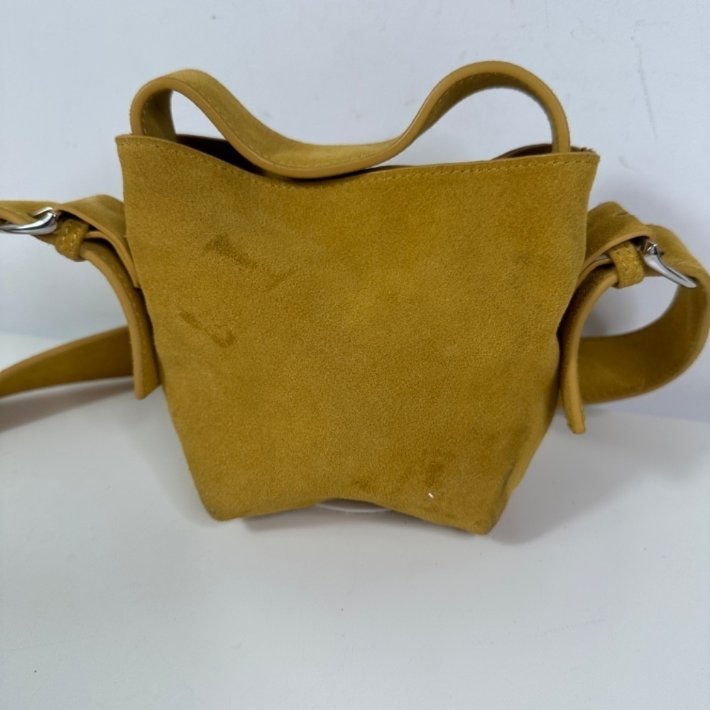 Urban Outfitters Mustard Suede Micro Bag With Straps Crossbody - Picture 7 of 12